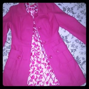 Lovely Pink Pea Coat Size S
